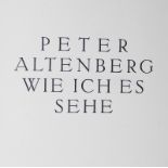 Altenberg,P. (d.i. R.Engländer).