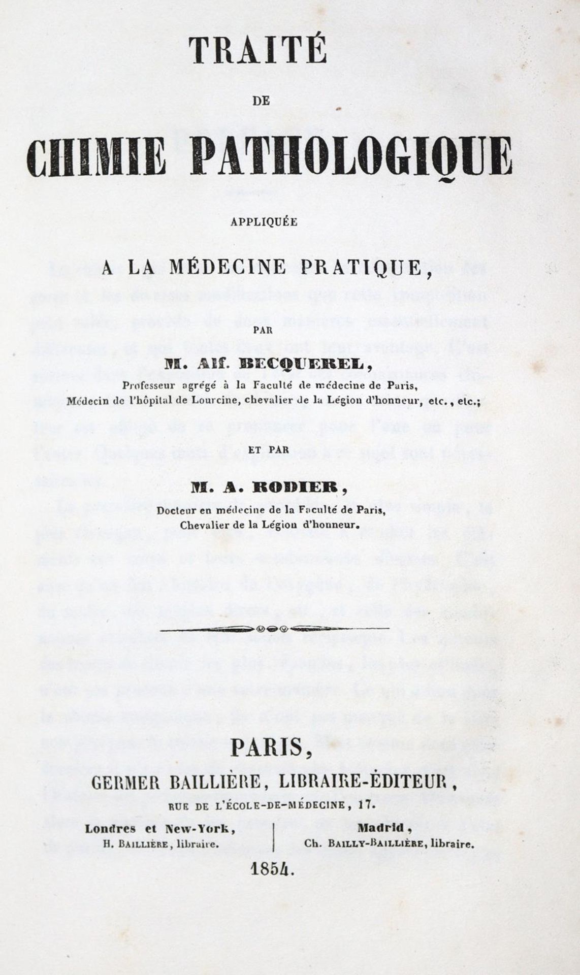 Becquerel,A. u. A.Rodier.