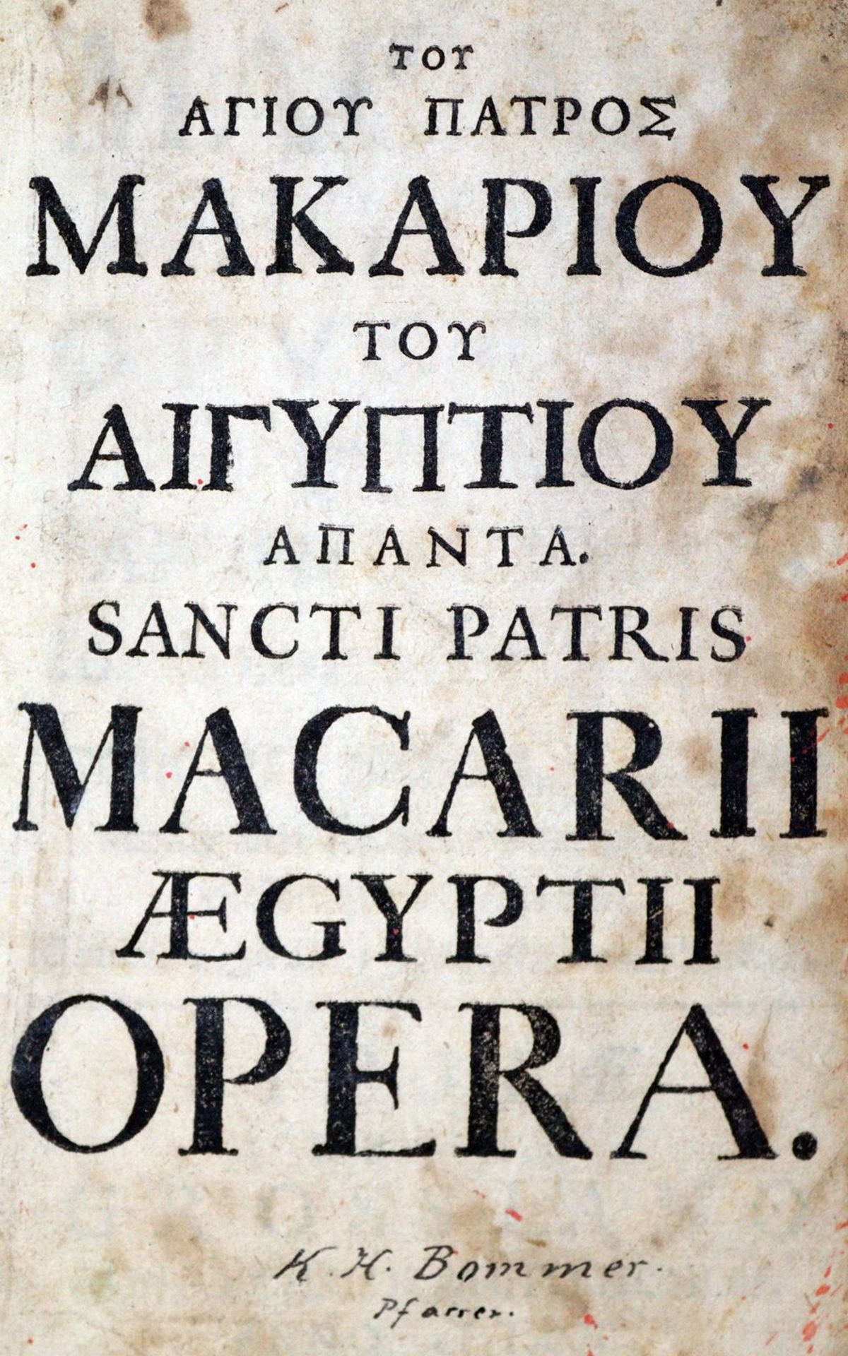 Macarius Aegyptius,(S.).