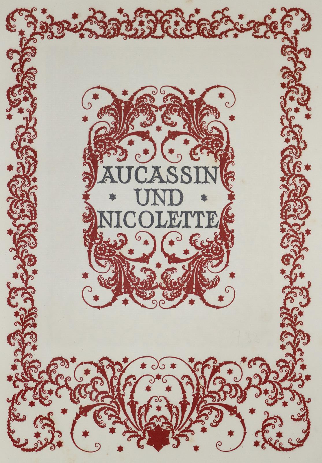 Aucassin und Nicolette.