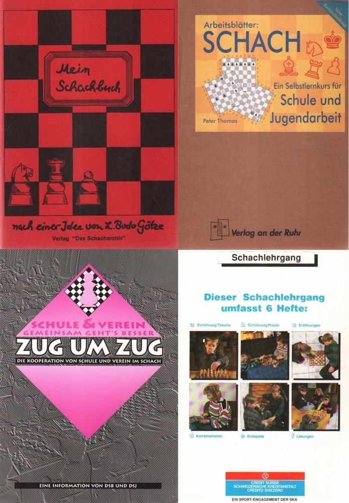 Götze, L. B. Mein Schachbuch. [Arbeitsbuch] nach einer Idee von L. Bodo Götze. Hamburg,