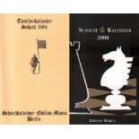 Schachkalender. Konvolut von 15 Schach - Kalendern der Edition Marco. Berlin, Nickel, ca. 1983 -