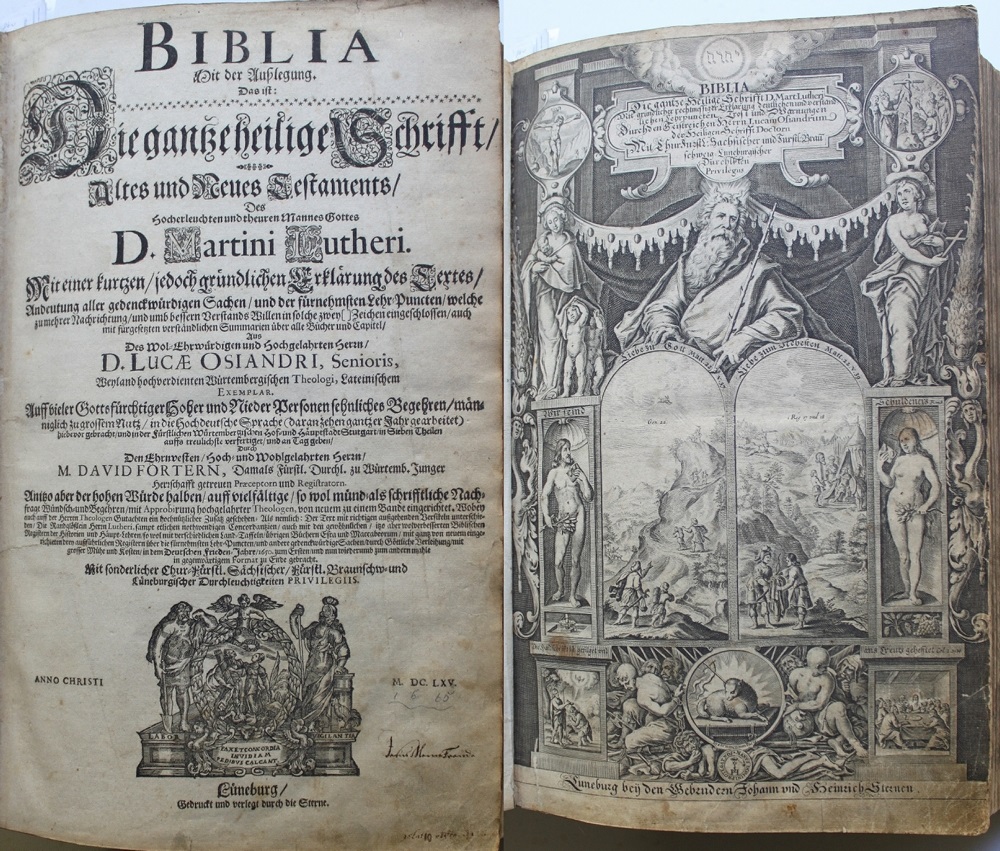 Biblia Germanica – Biblia mit der Außlegung, Das ist: Die gantze heilige Schrifft, Altes und Neues