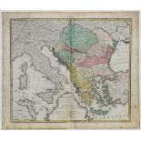 Österreich. Donauländer. Kolorierte Kupferstichkarte von Homanns Erben, in der Kartusche mit 1766