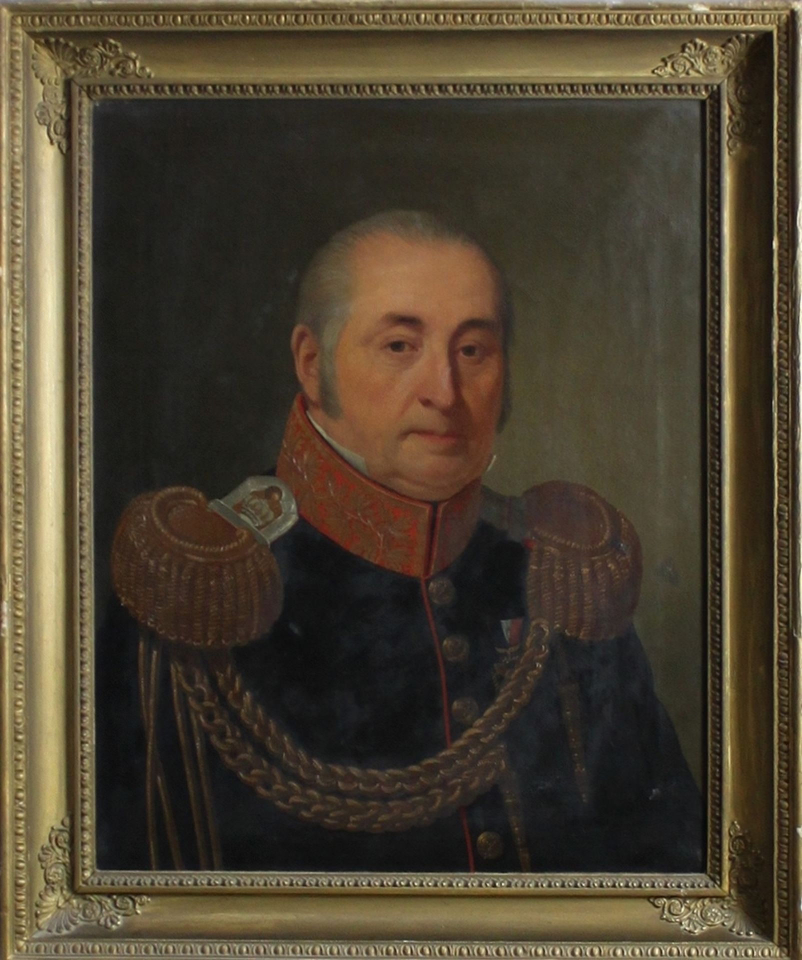 Braunschweig. Porträt. Moll, Johann Carl. (Brustbild in Militäruniform als Militärgouverneur von