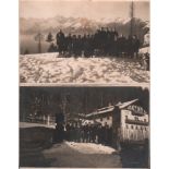 Postkarte. Meran 1924. 2 postalisch nicht gelaufene Fotopostkarten mit jeweils einer Aufnahme von