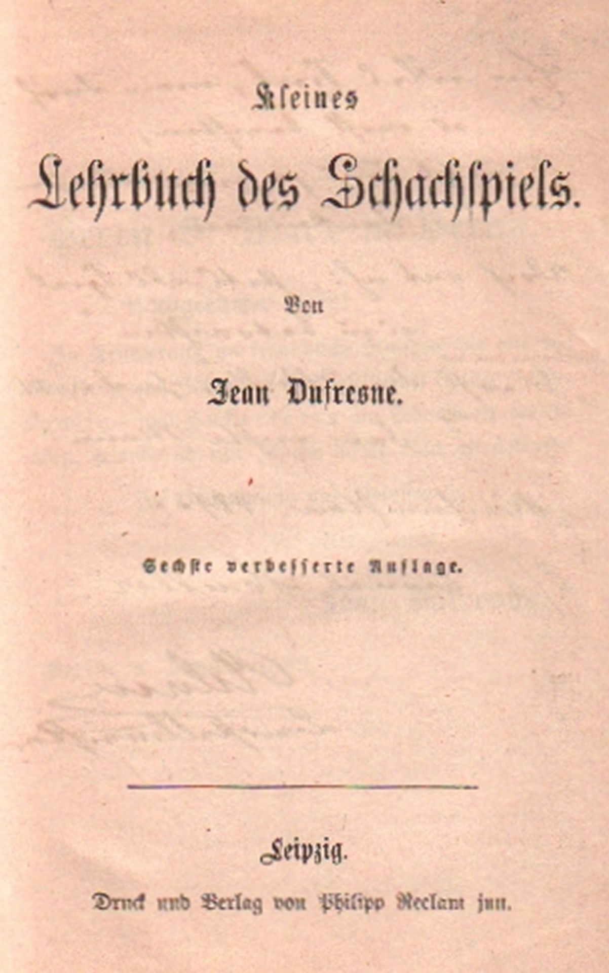 Dufresne, Jean. Konvolut von 8 Bänden mit verschiedenen Auflagen von dem Werk „Kleines Lehrbuch