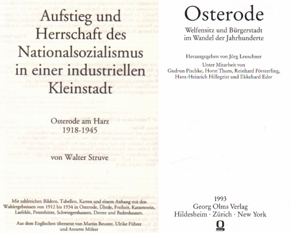 Osterode. Leuschner, Jörg. (Hrsg.) Osterode. Welfensitz und Bürgerstadt im Wandel der Jhrdt. Unter