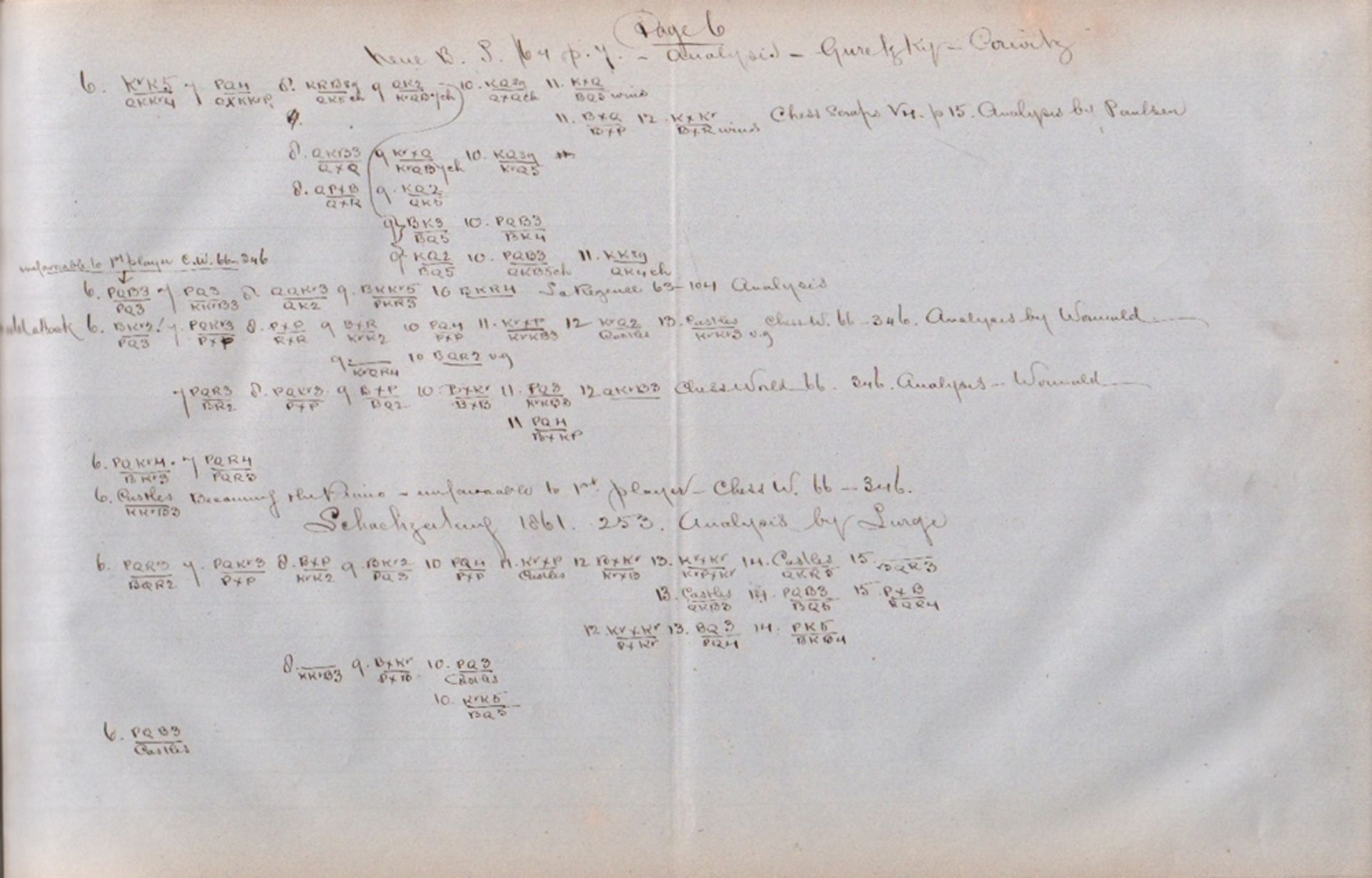 (Löwenthal, Johann Jacob.)  Nach J. J. Löwenthal geschriebene Notationen in Tabellenform zum Evans - - Image 3 of 3
