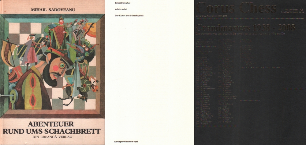 Strouhal, Ernst. acht x acht. Zur Kunst des Schachspiels. Wien u. New York, Springer, 1996. Folio.