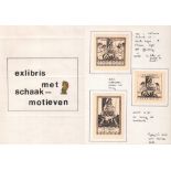 Exlibris. „Exlibris met schaakmotieven“. Private Dokumentation der Exlibris - Sammlung A. Heeren mit
