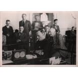 Foto. Sämisch, Friedrich. Schwarzweißes Pressefoto mit einer Aufnahme von Friedrich Sämisch