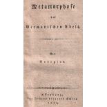 Georgius. (das ist Georg Christian Otto). Metamorphose des Germanischen Adels. Nürnberg, Schrag,