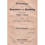 (Mierzinsky, Ignaz August) Erinnerungen aus Hannover und Hamburg aus den Jahren 1803 – 1813. Nebst