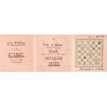 Lolli, Giambatista. Chess Problems by G. Lolli. Bologna 1763. / 12 Ends of Games the first four from