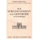 Harz. Gernrode. Hartung, Hans. Zur Vergangenheit von Gernrode. Daselbst, Mittag, (1912) 8°. Mit 18