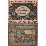 Kinderbuch. Heinsdorff. Das tapfere Schneiderlein. Mainz, Scholz, um 1920. Quer 4°. Mit farbigen