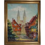 (Sander, Friedrich – August). (Braunschweig – Sonnenstraße / Echternstraße mit Blick auf die