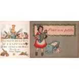 Kinderbuch. Sammlung von 6 Kinderbüchern französischer Verlage, 1910 - 1943. Alle mit farbigen
