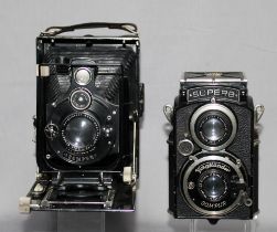 Kamera. Photoapparat. Voigtländer. Kamerasammlung Voigtländer. Umfangreiche Vitrinensammlung von