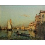 Bouvard, Hugo [Hugues] von. (Venedig - Canal Grande). Ölgemälde auf Leinwand über Keilrahmen.