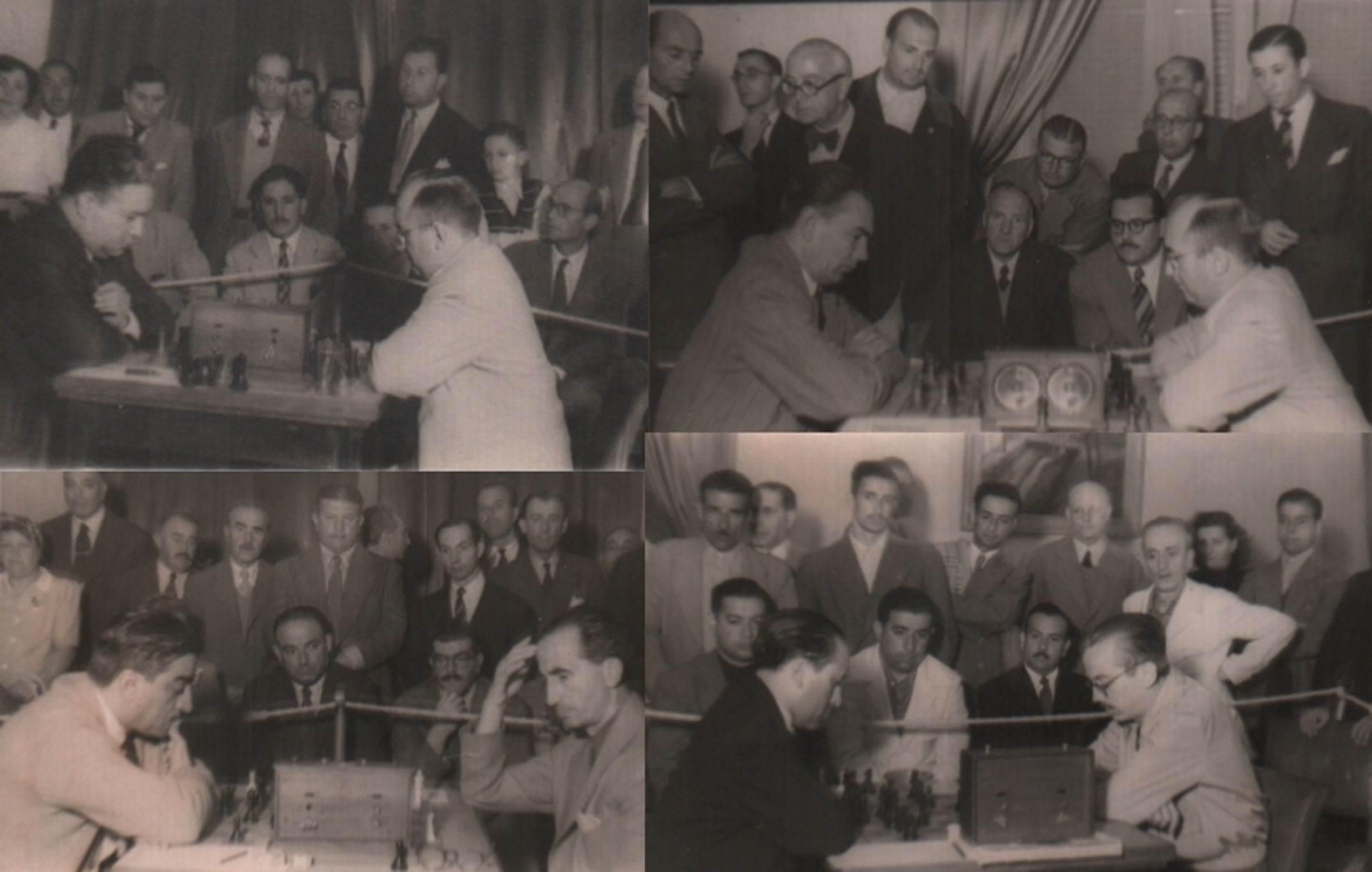 Foto. Mar del Plata 1949. Zusammenstellung von 6 schwarzweißen Fotos mit Aufnahmen von 6