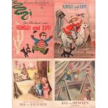 Kinderbuch. Ringiers Kinderbuch. 10 Hefte der Reihe. Zofingen, 1948 - 1957. 4°. Mit bunten