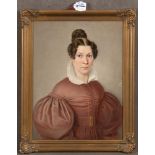 Adeline Jäger (1809-1897). Damenportrait. Öl/Lw., re./u./sign., gerahmt, 38,5 x 29 cm.