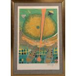 Friedensreich Hundertwasser (1928-2000). „Der Knabe mit den grünen Haaren.“ Farblithographie, re./