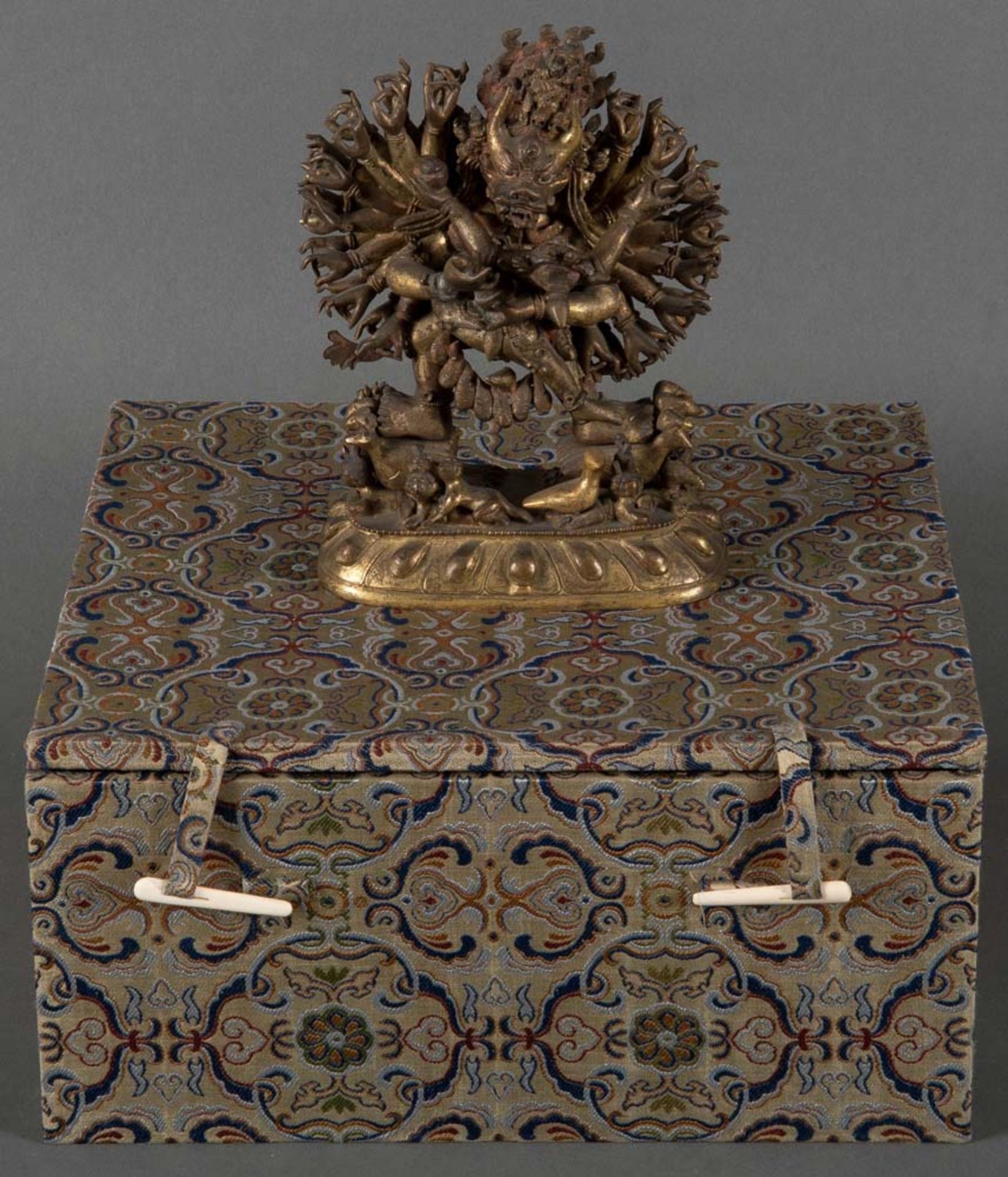 Yamantaka. Asien um 1900. Bronze, H=17,5 cm.