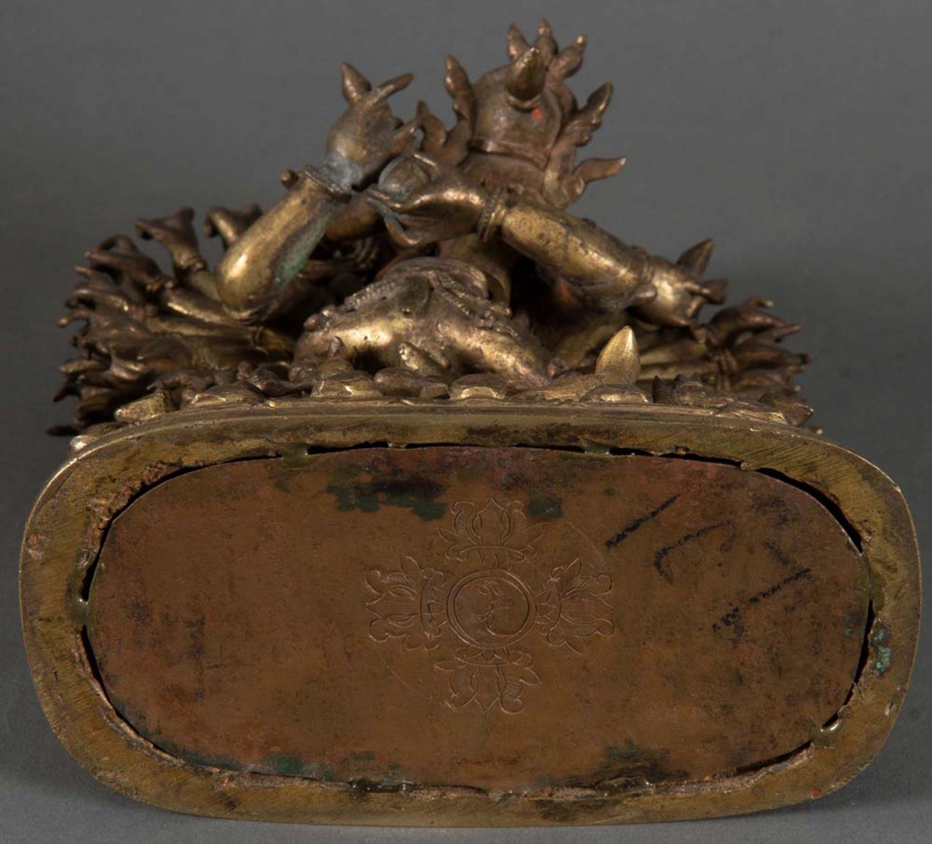 Yamantaka. Asien um 1900. Bronze, H=17,5 cm. - Image 3 of 3
