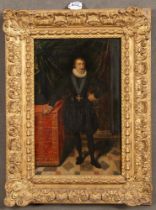 Frans Pourbus d. J. (1569-1622) attrib. Portrait Henri IV. Öl/Holz, gerahmt. Provenienz: Erworben