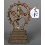 Tanzende Shiva. Asien. Bronze, H=15 cm.