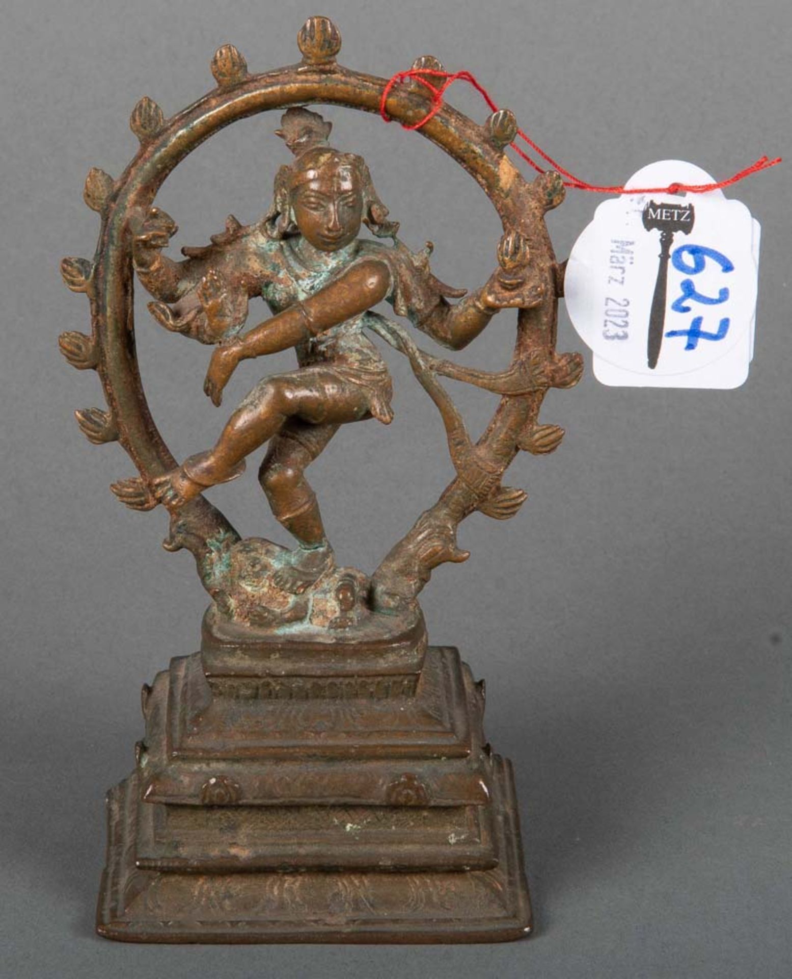 Tanzende Shiva. Asien. Bronze, H=15 cm.