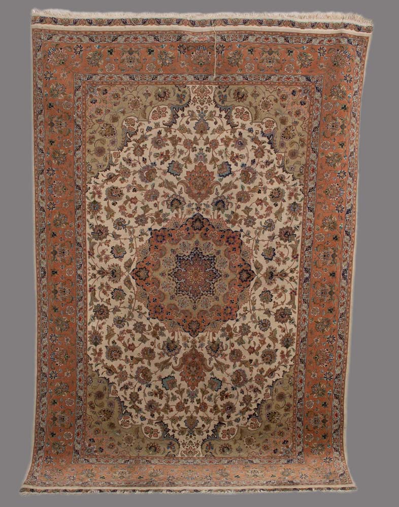 Isfahan-Teppich, 230 x 152 cm. **