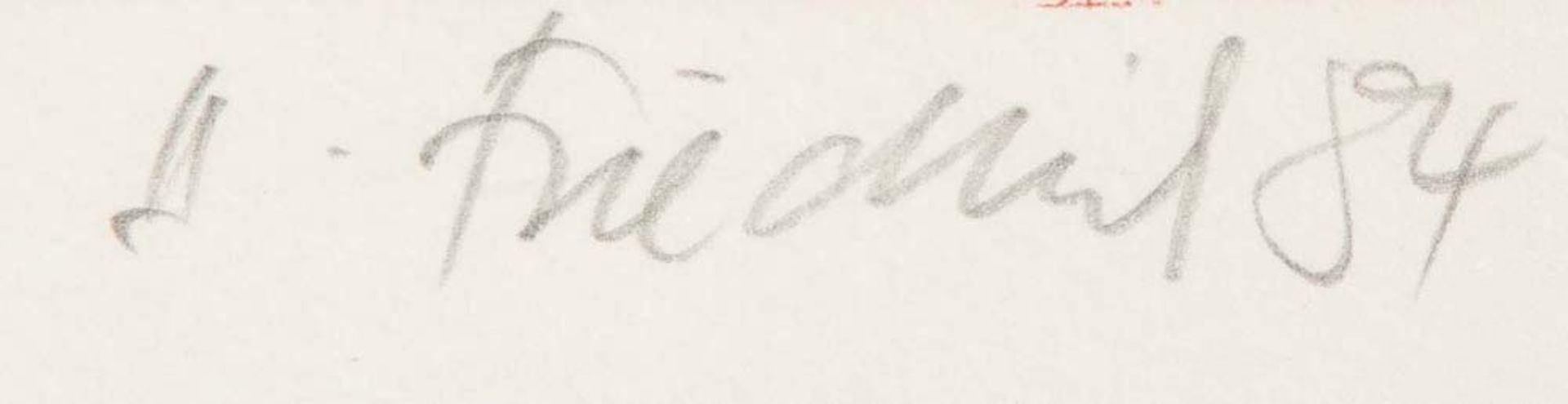 Heinz Friedrich (1924-2018). „Bacchanal“. Farblithographie, re./u./sign., dat. (19)84, li./u./e. - Bild 2 aus 2