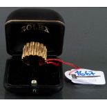 Rolex-Herrenring. 18 ct Gold, ca. 18,7 g, in Original-Etui, Ringgröße 61.>> Los Nr. wird zu