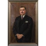 Robert Stratmann (1877-1950). Herrenportrait. Öl/Lw., re./u./sign., gerahmt, 112 x 79 cm. **