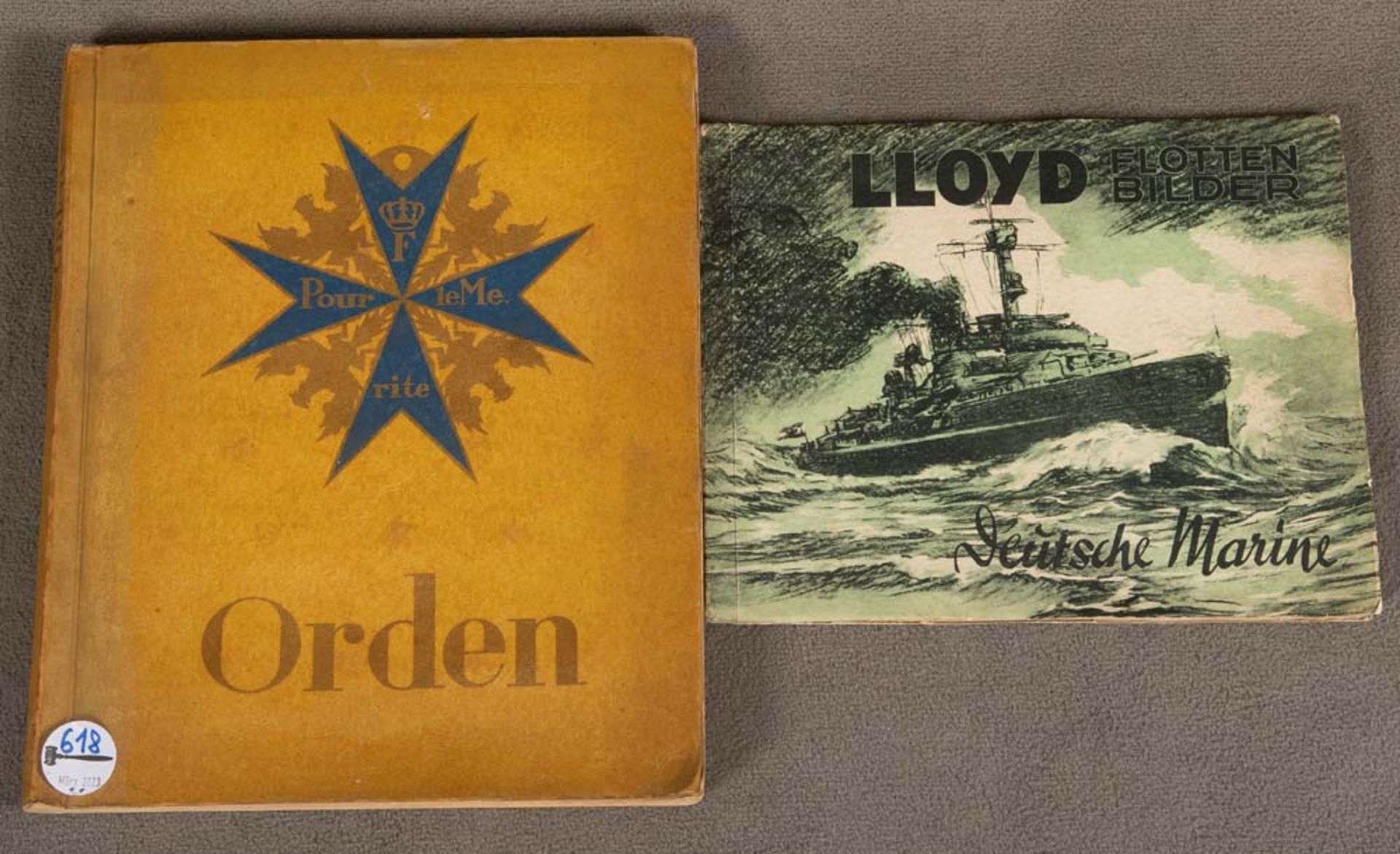 Lloyd Flottenbilder, Deutsche Marine, sowie Sammlung der bekanntesten Deutschen Orden und