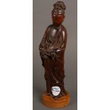 Guanyin-Figur. Asien. Holz, geschnitzt, H=31 cm.