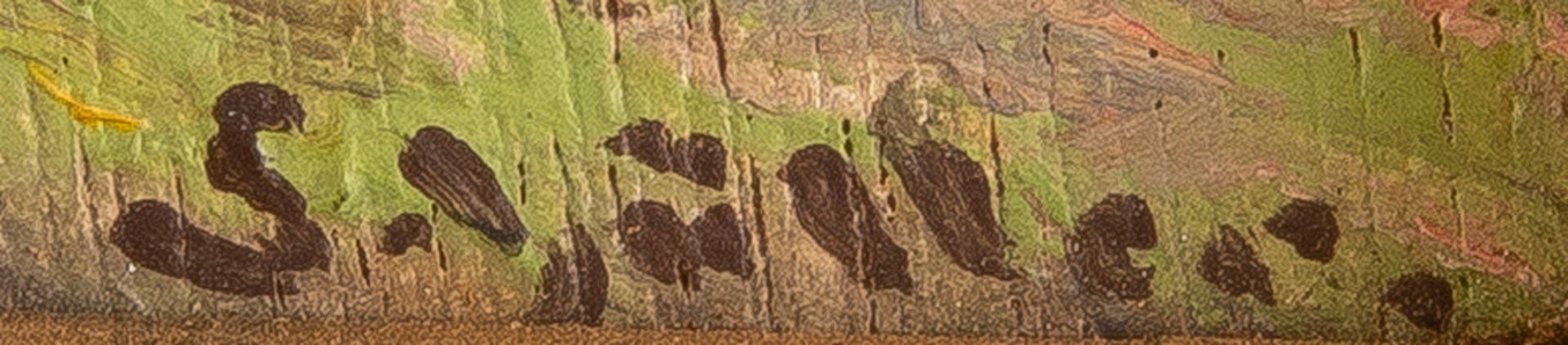 Zehn kleinformatige Ölgemälde. Deutsch 19. Jh. Stillleben und Landschaftsszenen. Öl/Karton bzw. Öl/ - Bild 3 aus 4