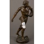 Jean-Baptiste Germain (1841-1910). Der Sämann. Bronze, sign., dat. (18)73, H=22,5 cm.