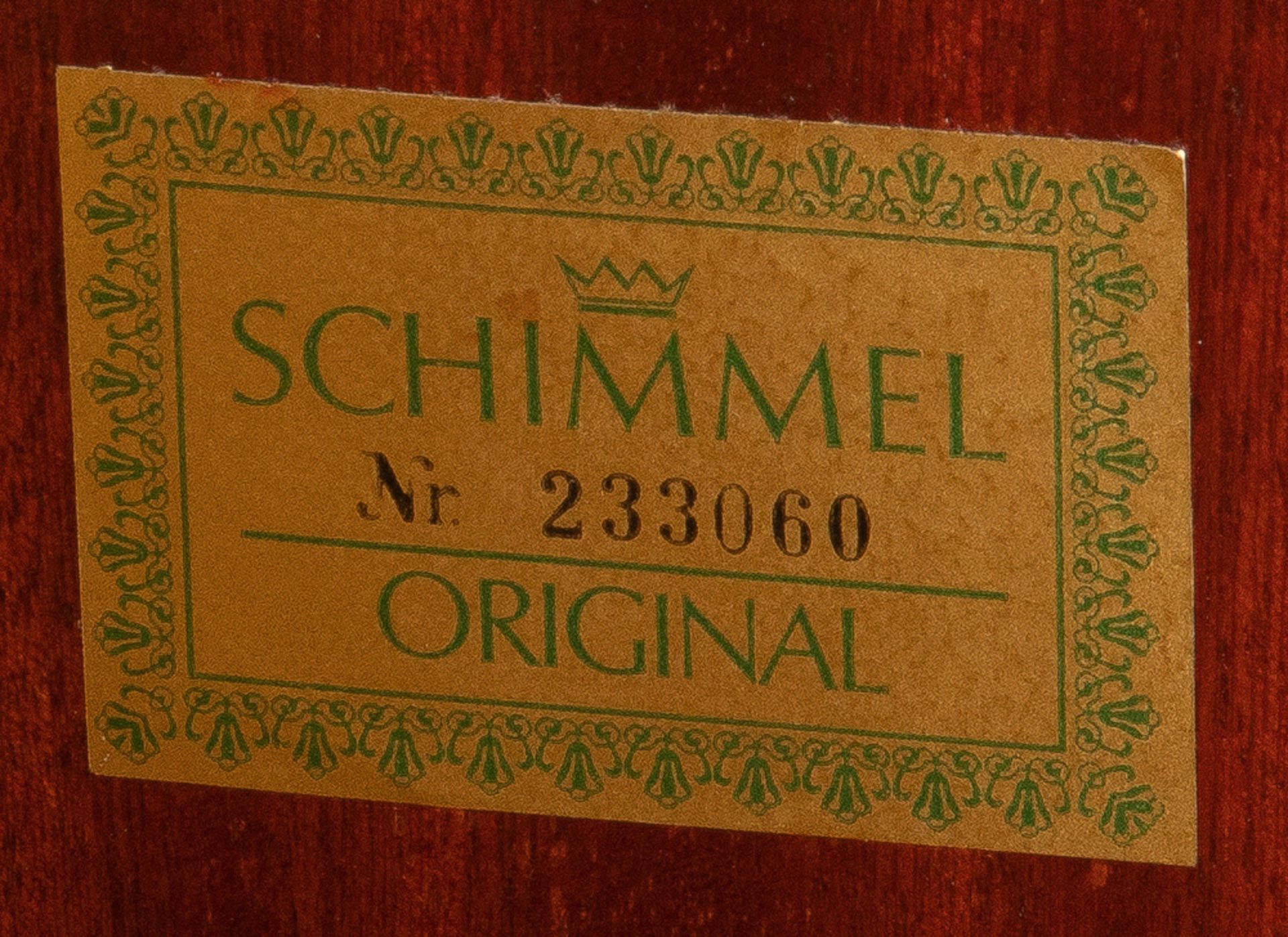 Hochwertiger Schimmel-Flügel 174 T mit Sitzbank. Nikolaus Wilhelm Schimmel, Braunschweig, um 1975- - Image 3 of 5