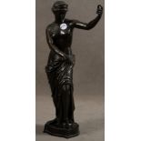 Michele Amodio (Künstler des 19. Jhs.). Venus. Bronze, am Sockel verso sign., H=63,5 cm. (besch.) **
