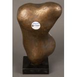 Laszlo Szabo (1917-1984). Frauentorso. Bronze, u./sign., bez. PARIS, H=28,5 cm.
