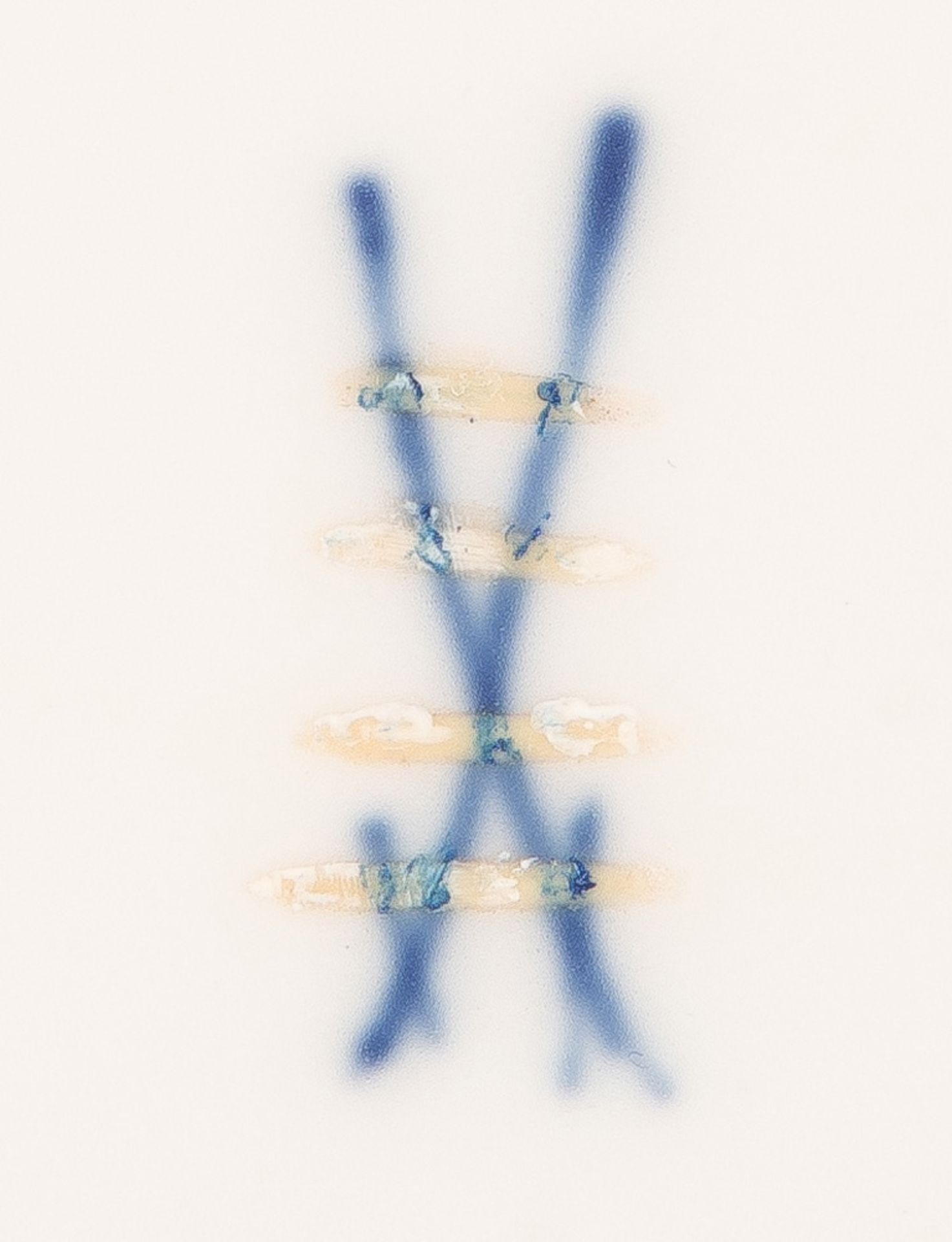 Runde Platte. Meissen 19. Jh. Porzellan, bunt bemalt mit Schäferszenerie, verso unterglasurblaue - Image 2 of 2