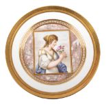 Allegorienteller „Antiqueglatt“ - „Allegorie des Riechens“ Berlin 1800 Gegenstück, passend zur