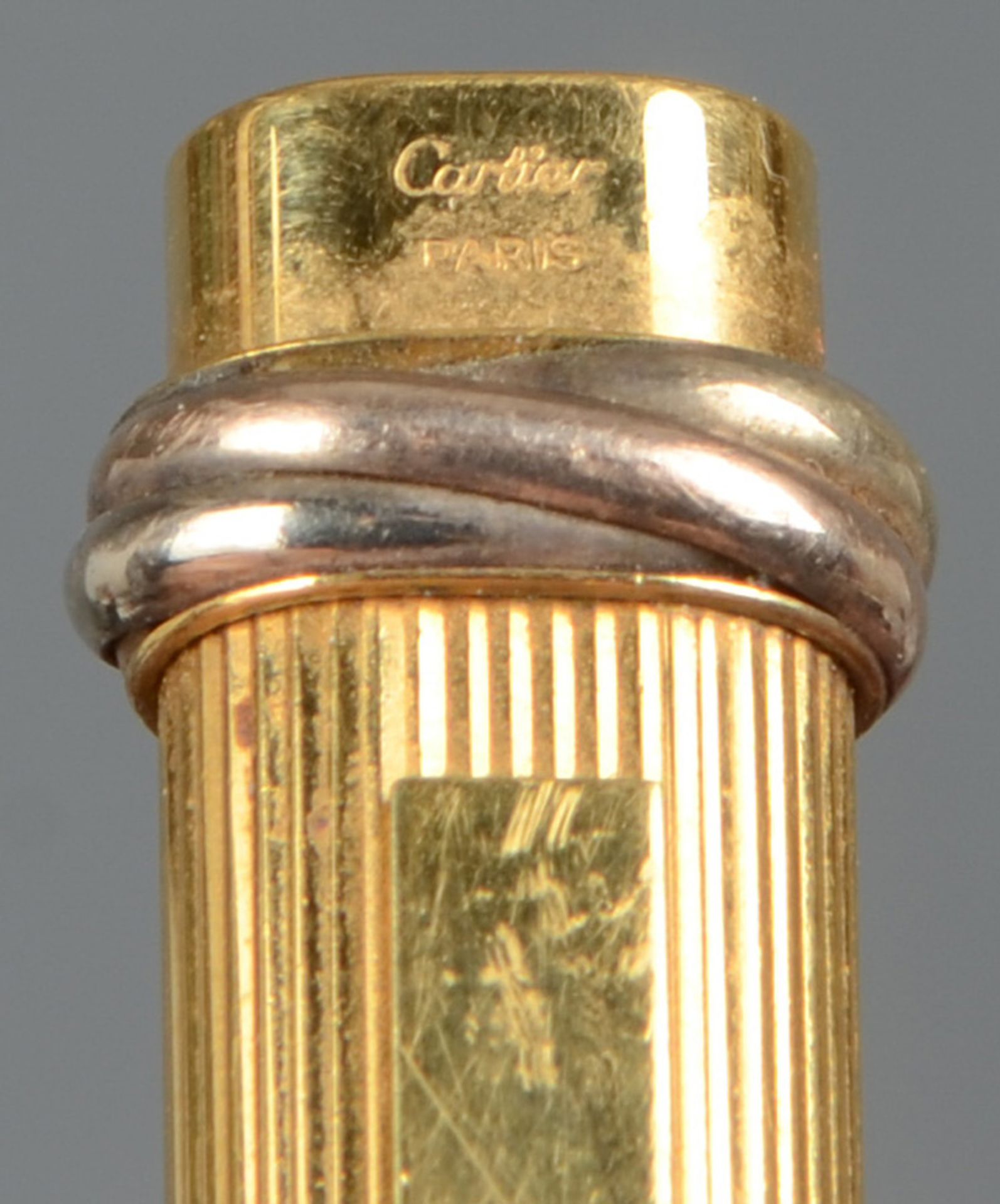 Schreibgerät. Paris, Cartier. Vergoldet, sign., nummeriert „032/225“. (Funktion ungeprüft) - Image 2 of 2