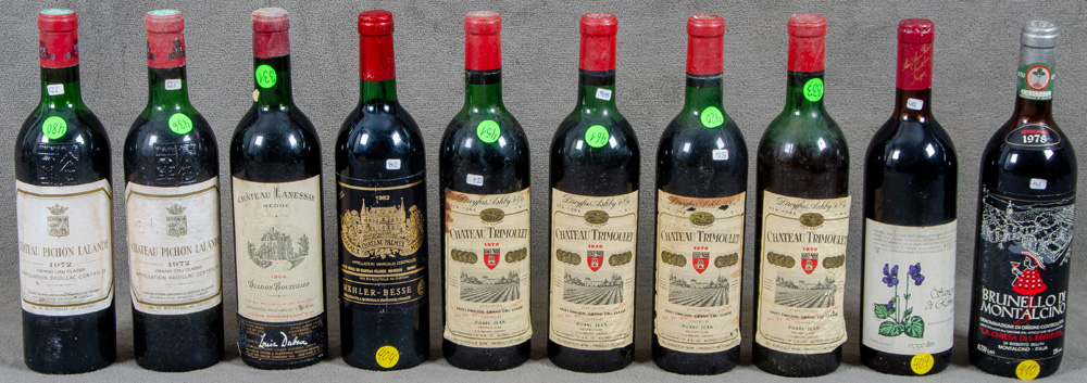 Eine ca. 2.200 Flaschen umfassende, bedeutende, alte Sammlung erlesener Weine, meist Rotweine, - Image 241 of 260