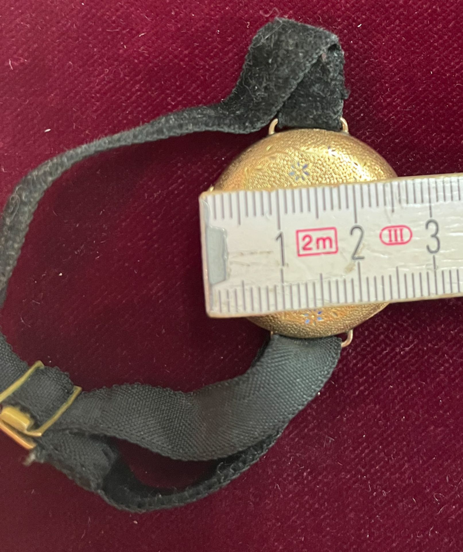 Zwei Taschenuhren. 14 ct Goldgehäuse, Kette vergoldet. (Funktion ungeprüft) - Image 4 of 5